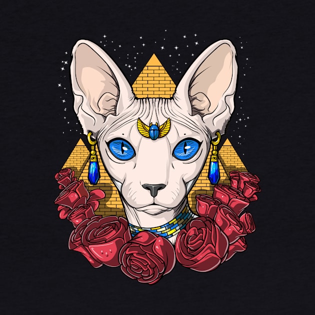 Egyptian Sphynx Cat by underheaven